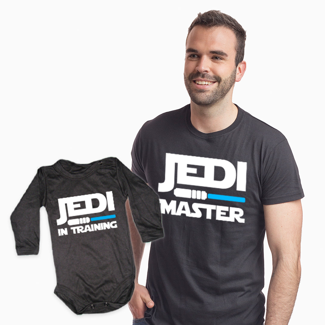 53.- Conjunto Polera Jedi Master + Body Jedi In Training