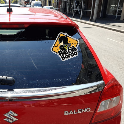 Letrero Bebé a Bordo BabyBatman Adhesivo