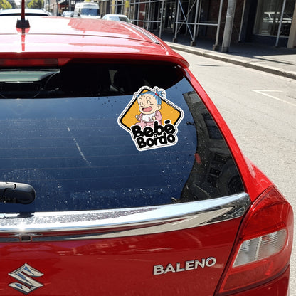 Letrero Bebé a Bordo BabyBra Adhesivo