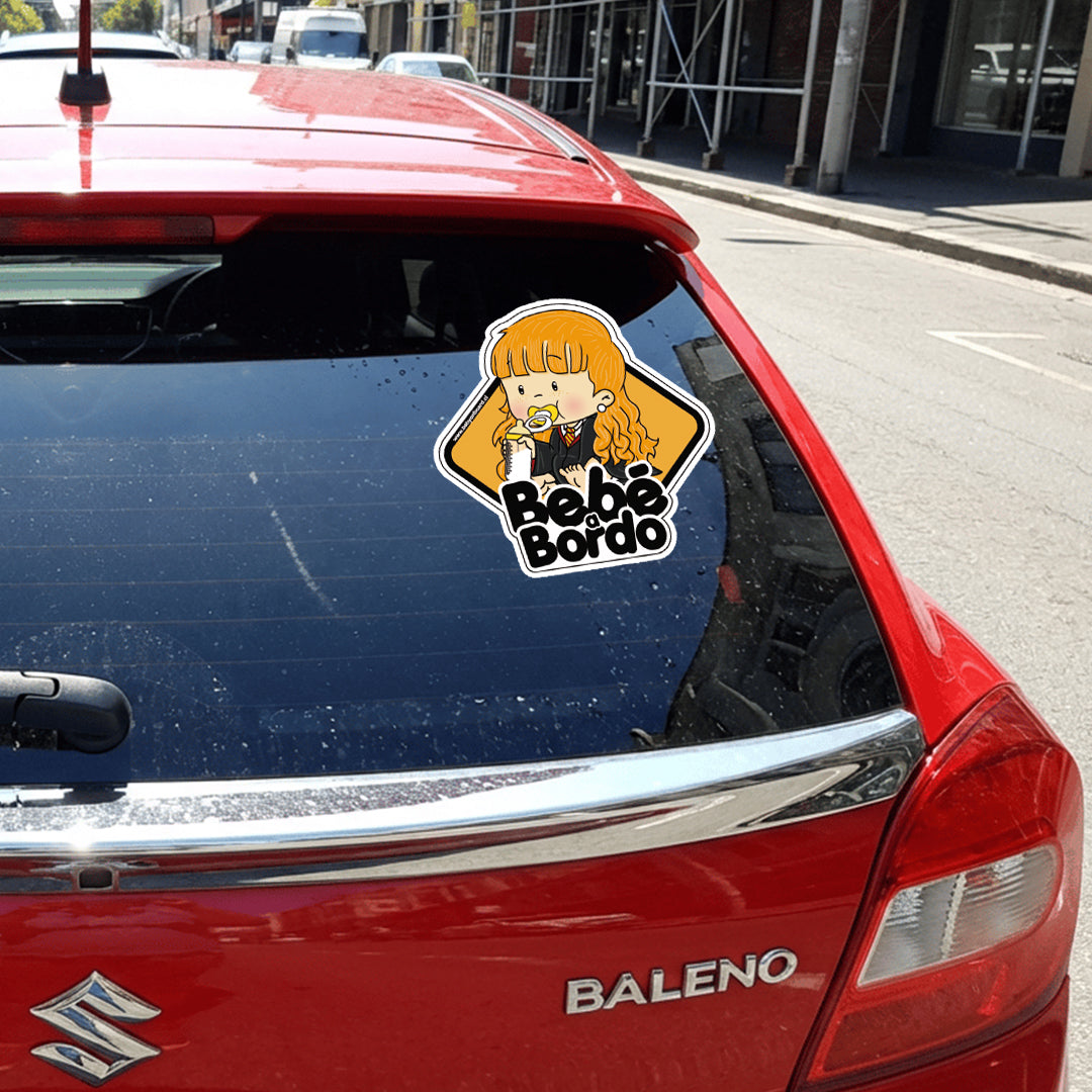 Letrero Bebé a Bordo, Baby Hermione Adhesivo