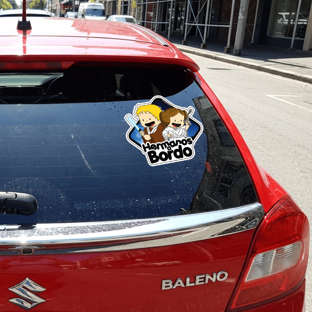 Letrero Bebé a Bordo BabyJedis Mixtos Adhesivo