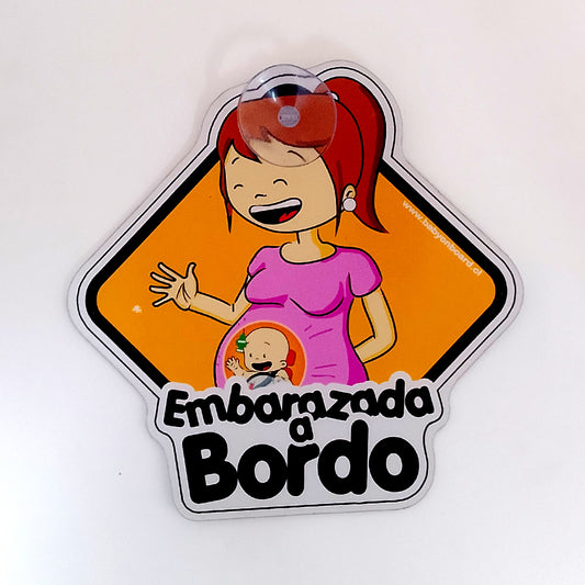 Letrero "prototipo" ventosa, embarazada a Bordo