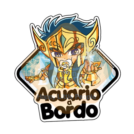 Letrero Bebé a Bordo BabyAcuario - Caballeros del Zodiaco