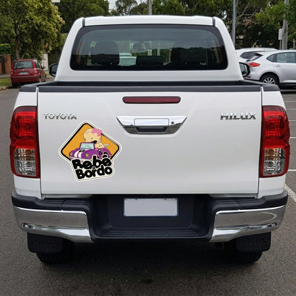 Letrero Bebé a Bordo, Niña Automóvil Adhesivo
