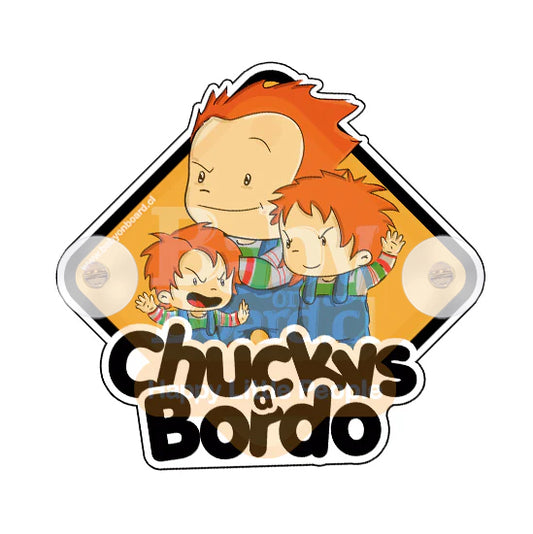 Letrero Bebé a Bordo Chuckys 3 Hermanos hombres