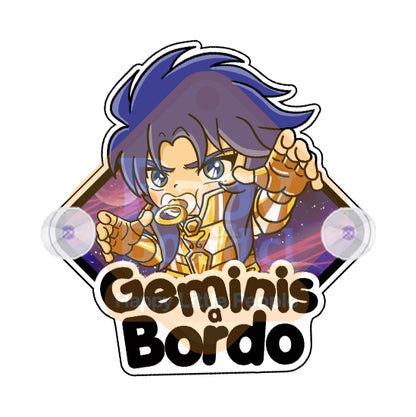 Letrero Bebé a Bordo BabyGéminis - Caballeros del Zodiaco