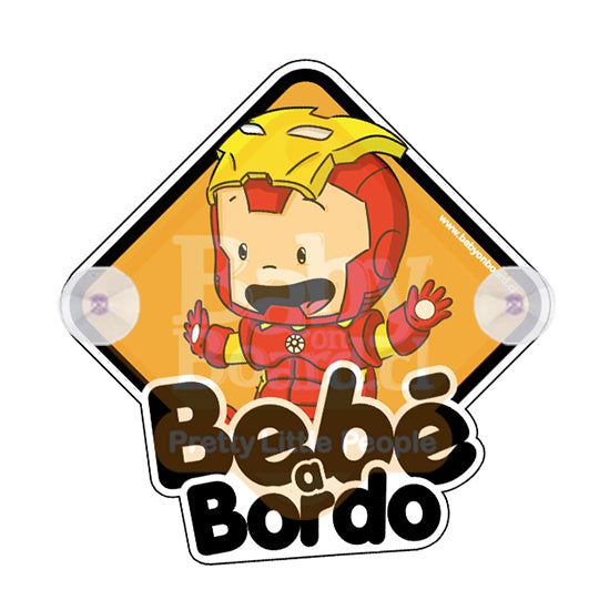 Letrero Bebé a Bordo Ironbaby