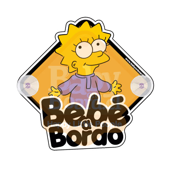 Letrero Bebé a Bordo Chupones BabyLisa