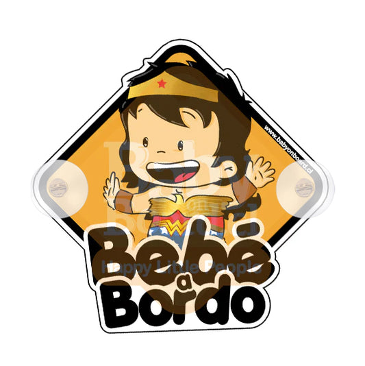 Letrero Bebé a Bordo Baby Maravilla