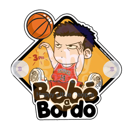 Letrero Bebé a Bordo BabyMitsui Slamdunk