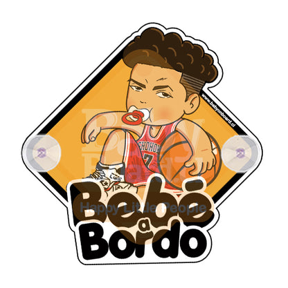 Letrero Bebé a Bordo BabyMiyagi Slamdunk