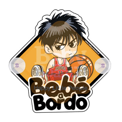 Letrero Bebé a Bordo BabyRukawa Slamdunk