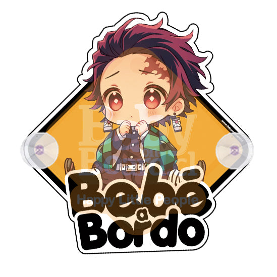 Letrero Bebé a Bordo Tanjiro - Demon Slayer