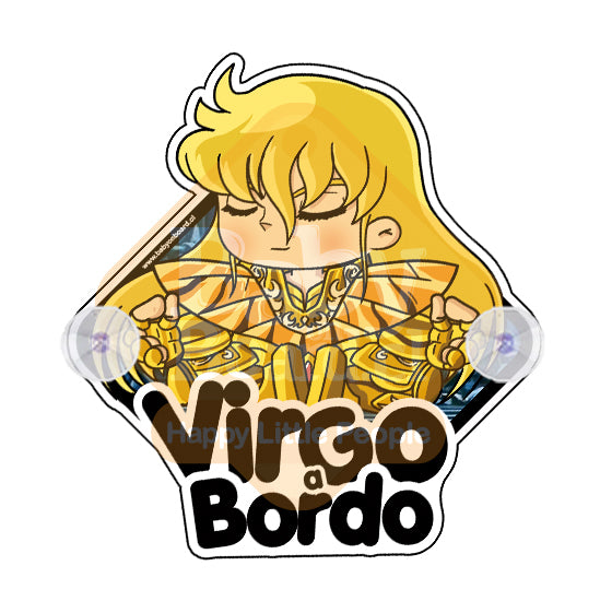 Letrero Bebé a Bordo BabyVirgo - Caballeros del Zodiaco