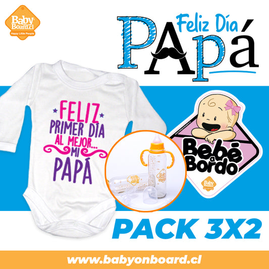 Pack feliz día al mejor, mi papá (niña)