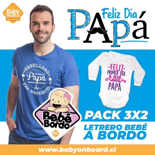Pack orgulloso papá de una mujercita