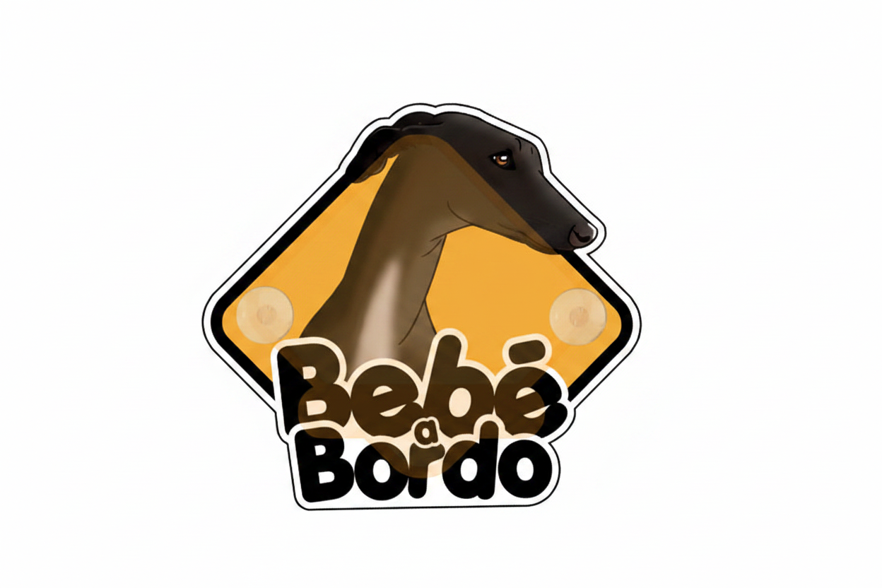 Galgo a Bordo - Negro - con chupones