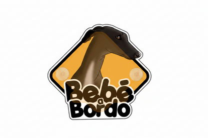 Galgo a Bordo - Negro - con chupones