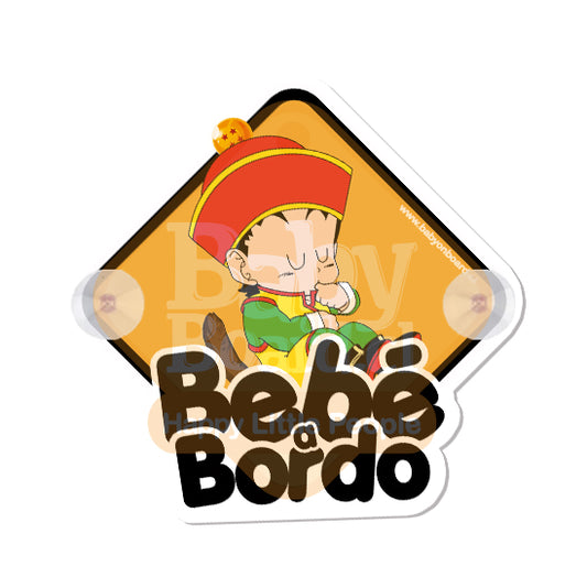 Letrero Bebé a Bordo Chupones BabyGohan