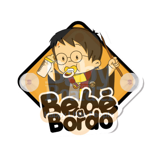 Letrero Bebé a Bordo Chupones Baby Harry
