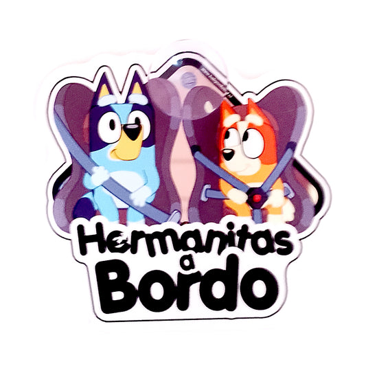 Letrero "prototipo" ventosa, Hermanas Bluey y Bingo