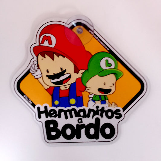 Letrero "prototipo" ventosa, Hermanos Mario y Luigi