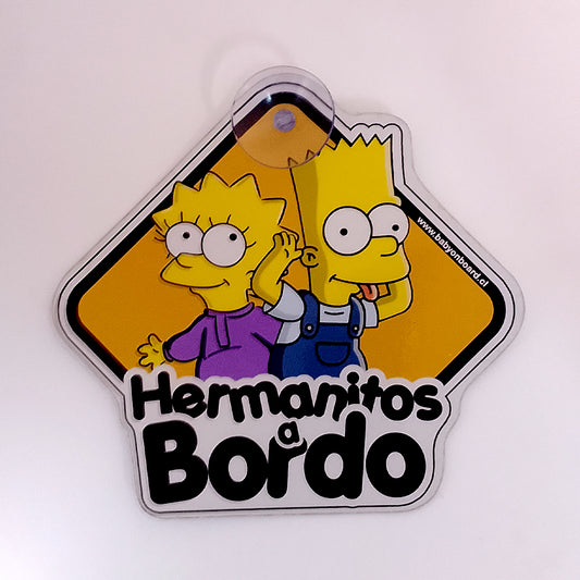 Letrero "prototipo" ventosa, Hermanos Bart y Lisa