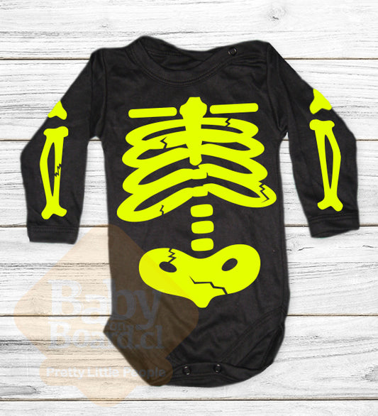 Body Bebé huesitos neon