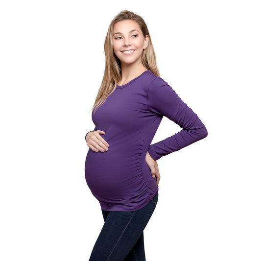 Polera Embarazada Morado