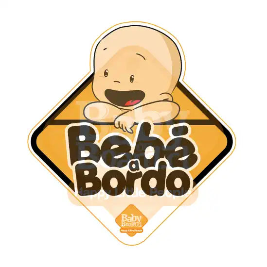 Letrero Bebé a Bordo Amarillo - Bebé Logo Adhesivo