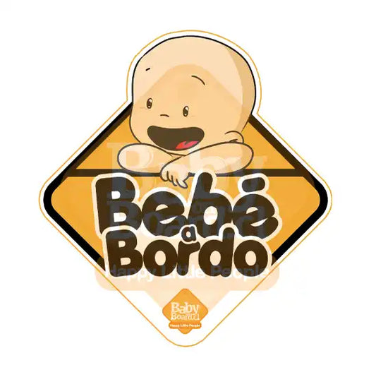 Letrero Bebé a Bordo Amarillo - Bebé Logo Adhesivo