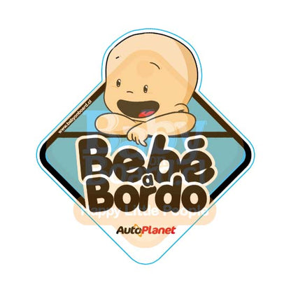 Letrero Bebé a Bordo Niño - Bebé Logo (caja 6 unidades)