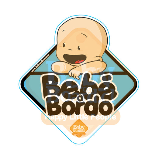 Letrero Bebé a Bordo Niño - Bebé Logo Adhesivo