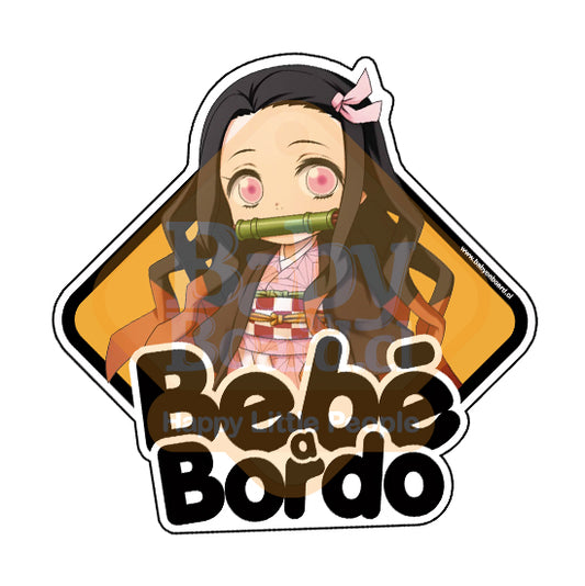 Letrero Bebé a Bordo BabyNesuko - Demon Slayer