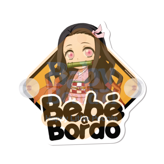 Letrero Bebé a Bordo Chupones BabyNesuko - Demon Slayer