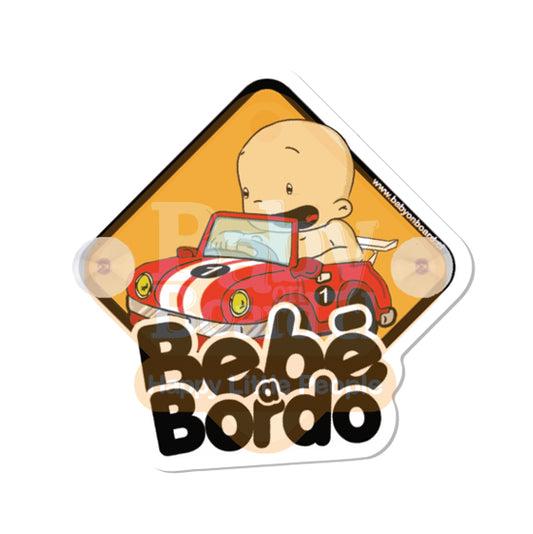 Letrero Bebe a Bordo Chupones Niño Automovil