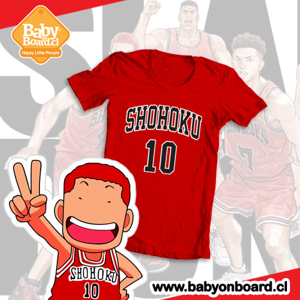 Polera Adulto Slam Dunk Shohoku N° 10