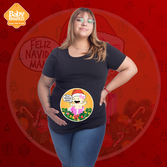 Polera Embarazada Navidad Regalo niña