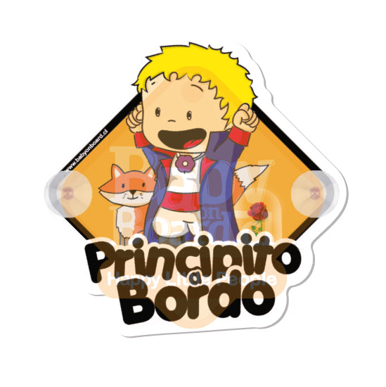 Letrero Bebé a Bordo Principito