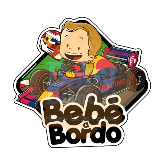 Letrero Bebé a Bordo Max F1 (caja 6 unidades)