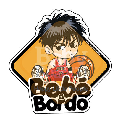 Letrero Bebé a Bordo BabyRukawa Slamdunk