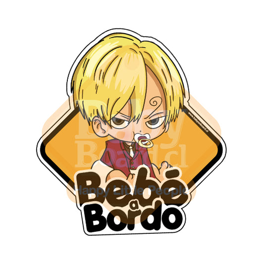 Letrero Bebé a Bordo BabySanji One Piece
