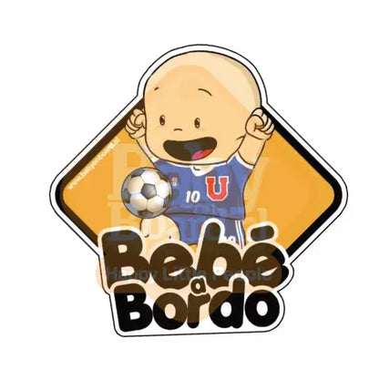 Letrero Bebé a Bordo Universidad de Chile Adhesivo