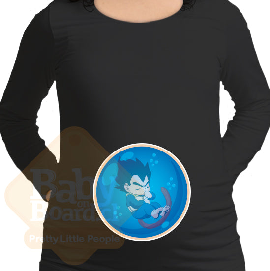 #180 Polera Embarazada Vegeta