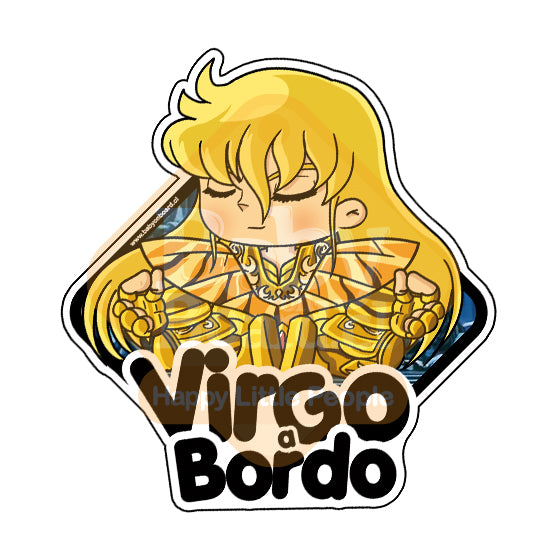 Letrero Bebé a Bordo BabyVirgo - Caballeros del Zodiaco Adhesivo