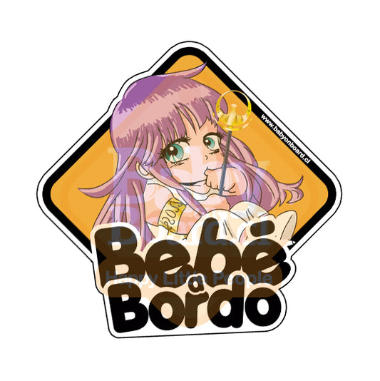 Letrero Bebé a Bordo BabyAtenea - Caballeros del Zodiaco