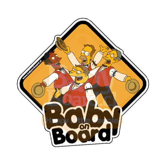 #105 Letrero Auto Babyonboard Borbotones