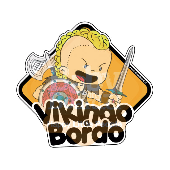 Letrero Bebé a Bordo Vikingo Niño