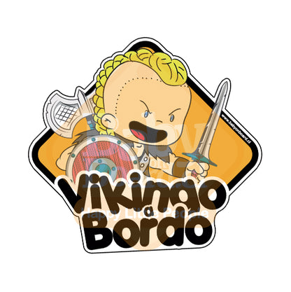 Letrero Bebé a Bordo Vikingo Niño