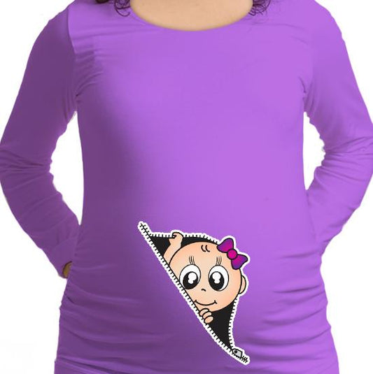 Polera Embarazada Cierre Niña OFERTA